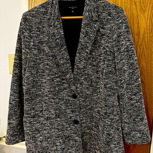 Talbots Black and White Blazer